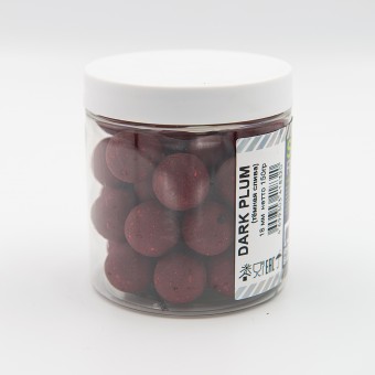 Бойлы растворимые насадочные Dark Plum (тёмная слива), 18мм, банка 150 гр