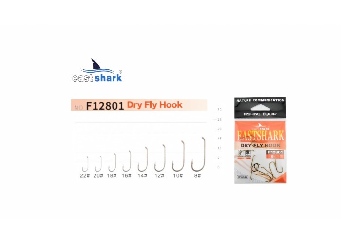 Крючок одинарный EastShark Fly Hook №10 (уп.10 шт)