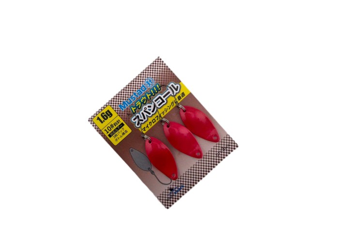 Блесна колеблющаяся EastShark Fine Bite 1,6 г Red (уп. 3 шт)
