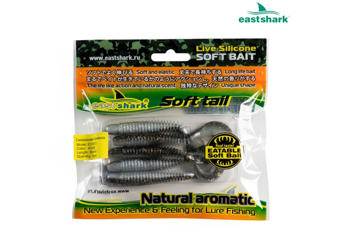 Силиконовая приманка ES5413 90 мм (5 шт/уп) color: K048