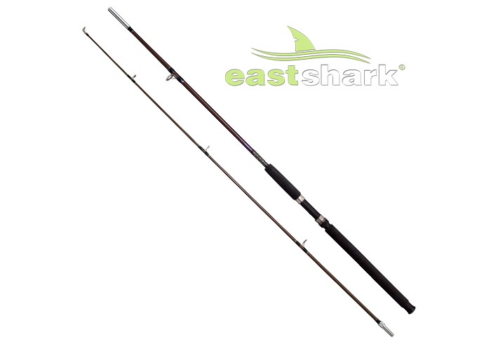 Удилище ES Крокодил коричневый с резьбой (100-250 гр) 2,4 м