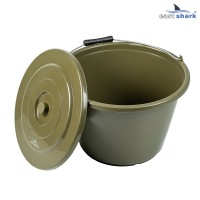 Ведро EastShark для прикормки с крышкой 15L 004S