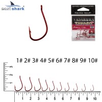 Крючки NEW EastShark Vasakura Tanago RED № 7 (уп/10 шт)