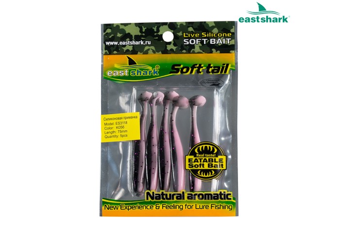 Силиконовая приманка ES3118 75 мм (5 шт/уп) color: K056