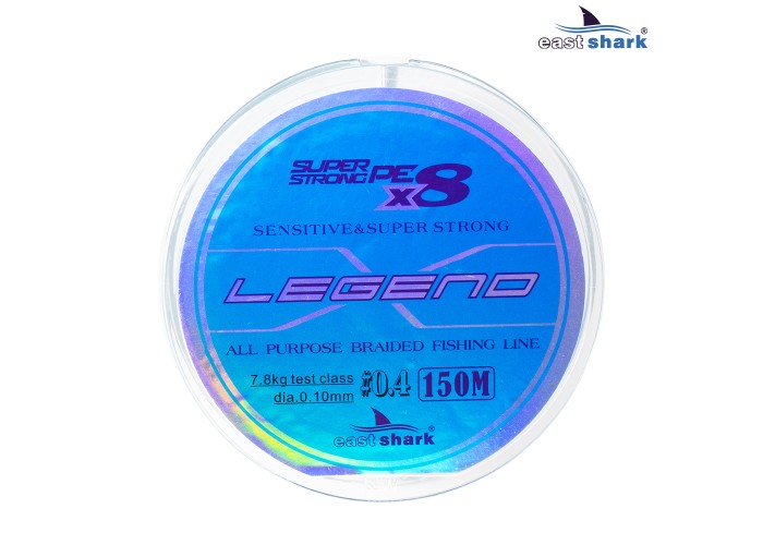 Шнур EastShark Legend X8 150м 0,25мм #3,0 голубой