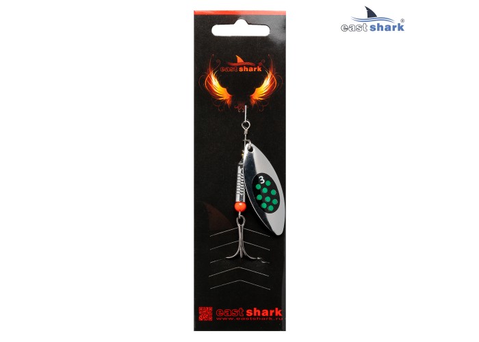 Блесна вращающаяся (уп./5шт.) EastShark Longer размер-3 col.#602