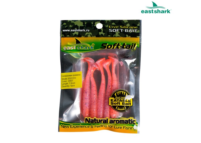 Силиконовая приманка ES31010 75 мм (5 шт/уп) color: D007