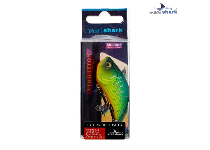 Воблер EastShark Hoggu 6см. 13г. 0.5-2m Sinking col.#004