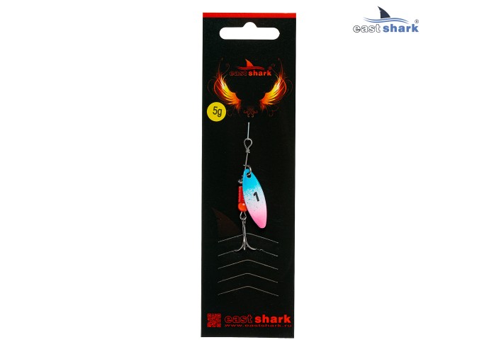 Блесна вращающаяся (уп./5шт.) EastShark Longer размер-1 (5 грамм) col.#649