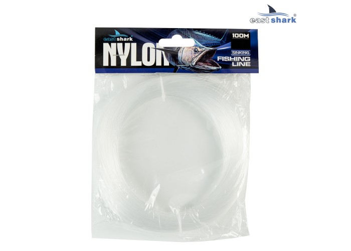 Леска EastShark NYLON в мотке (100м) 0,7 мм прозрачная
