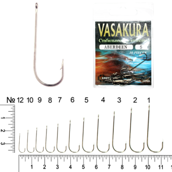 Крючки ABERDEEN Ni Vasakura № 8 (уп/10 шт)