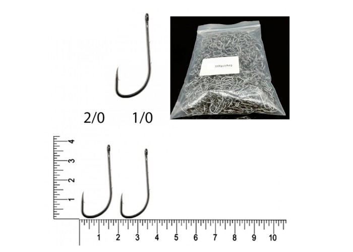 Крючки  Baitholder Black № 2/0 (ТЕХ.уп./1000 шт)
