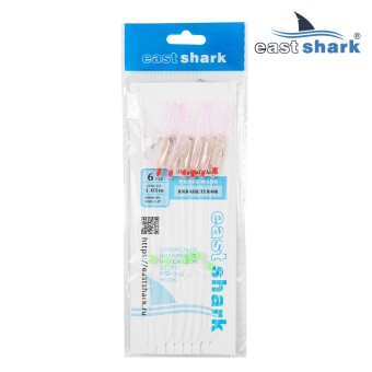 Оснастка на селедку  EastShark CS-69 рыбий глаз/розовый