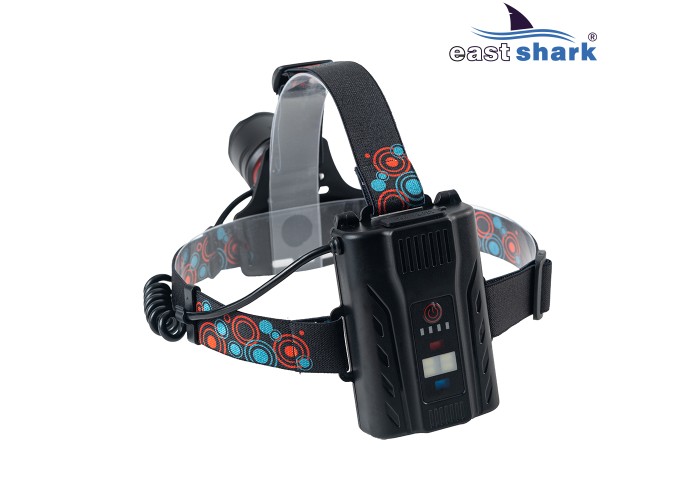 Фонарь налобный EastShark CT-340-1 синий свет