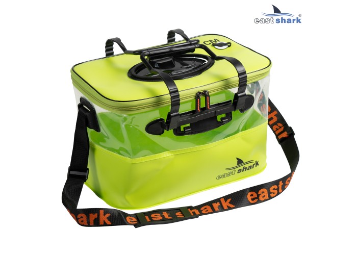 Мягкое ведро для живца EastShark ME 40*24*25 см желтое