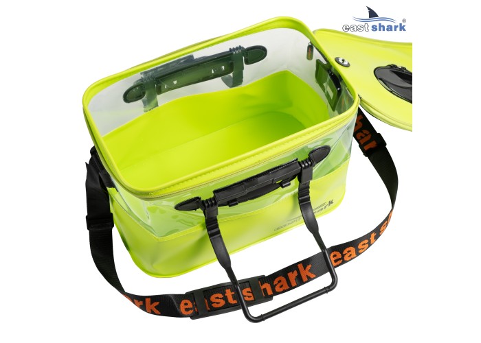 Мягкое ведро для живца EastShark ME 40*24*25 см желтое
