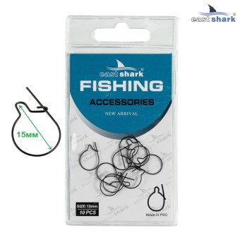 Клипса для живых насадок EastShark F-131-M 15mm (уп./10шт.)