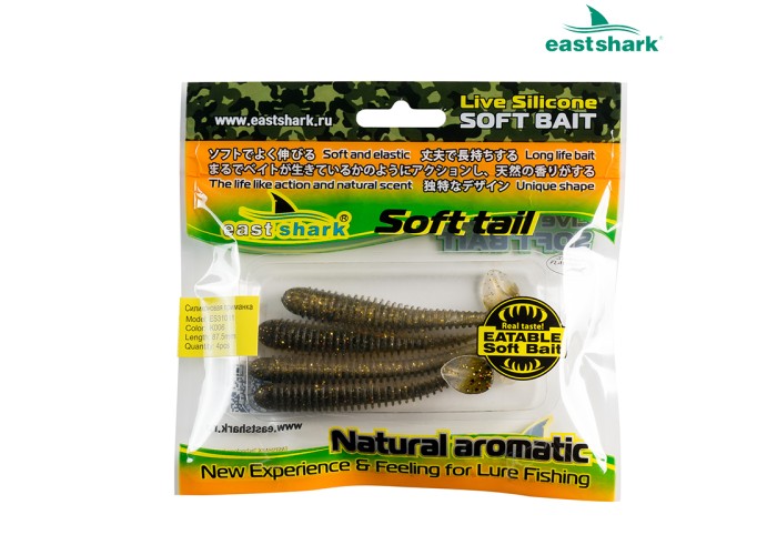 Силиконовая приманка ES31011 87,5 мм (4 шт/уп) color: K006