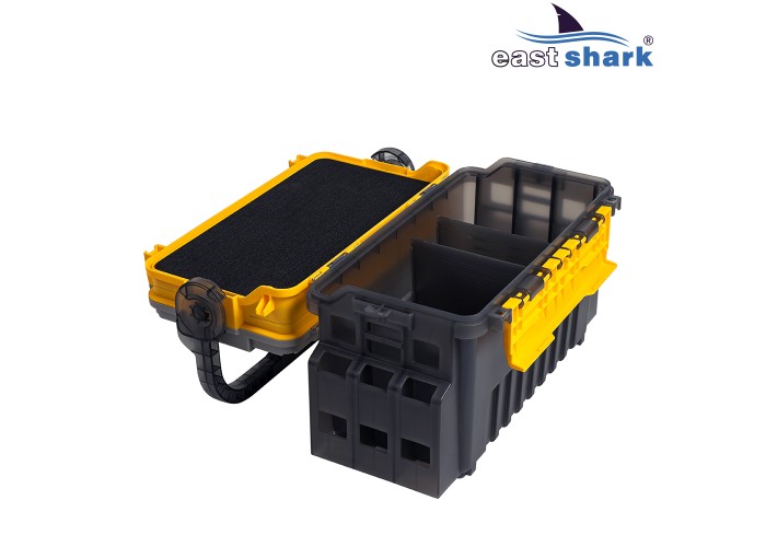 Ящик рыболовный EastShark MB-707 желтый большой