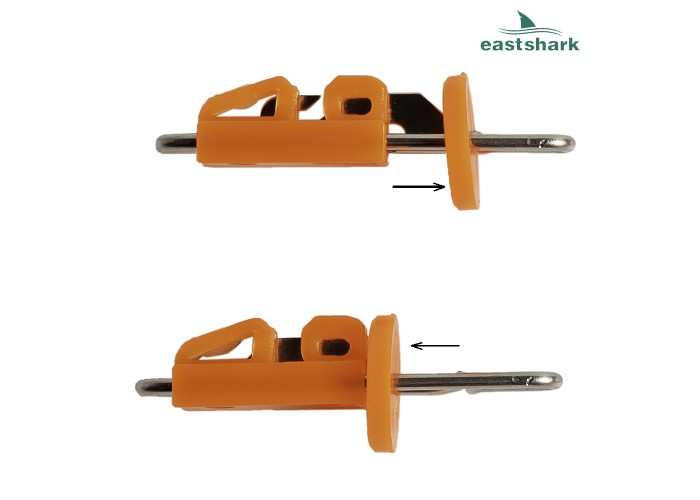 Клипса для дальнего заброса (Splash down solo bait clips) цвет желтый