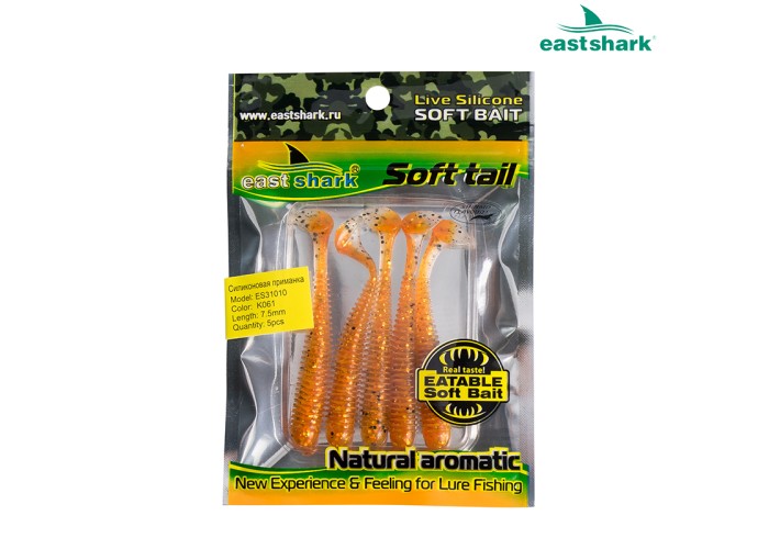 Силиконовая приманка ES31010 75 мм (5 шт/уп) color: K061