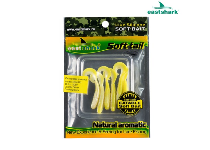 Силиконовая приманка ES54390 50 мм (6 шт/уп) color: K080