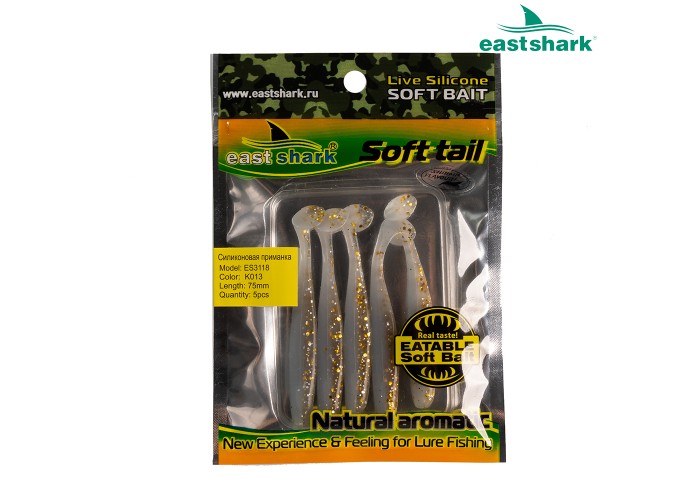 Силиконовая приманка ES3118 75 мм (5 шт/уп) color: K013