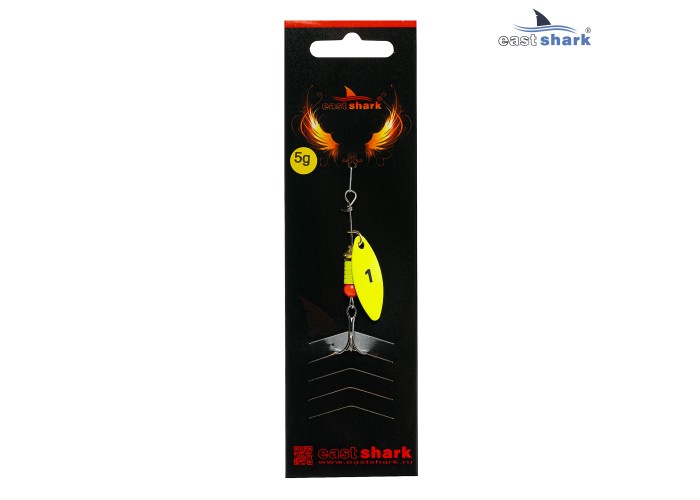 Блесна вращающаяся (уп./5шт.) EastShark Longer размер-1 (5 грамм) col.#669