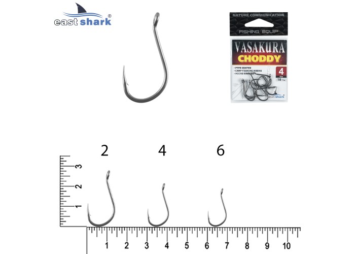 Крючки тефлон NEW EastShark Vasakura CHOODY № 6