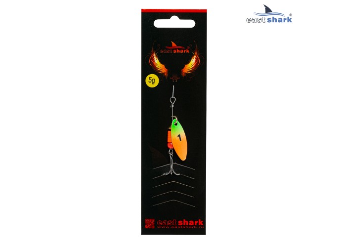 Блесна вращающаяся (уп./5шт.) EastShark Longer размер-1 (5 грамм) col.#658