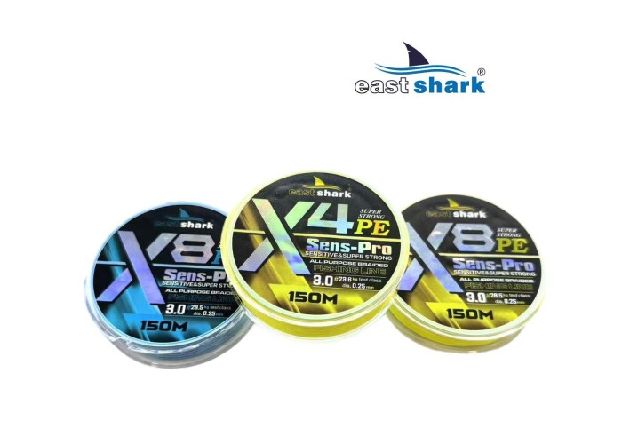 Шнур EastShark Sens-Pro X4 150м 0,30мм #4.0 желтый