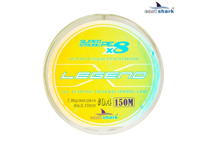 Шнур EastShark Legend X8 150м 0,22мм #2,5 желтый
