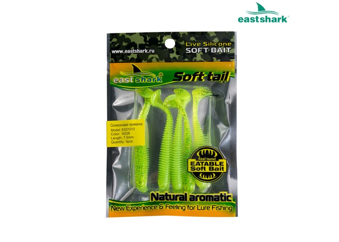 Силиконовая приманка ES31010 75 мм (5 шт/уп) color: K028