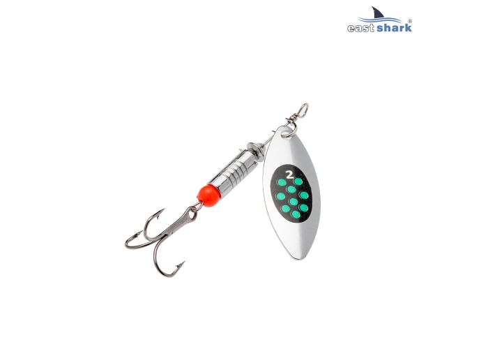 Блесна вращающаяся (уп./5шт.) EastShark Longer размер-2 col.#602