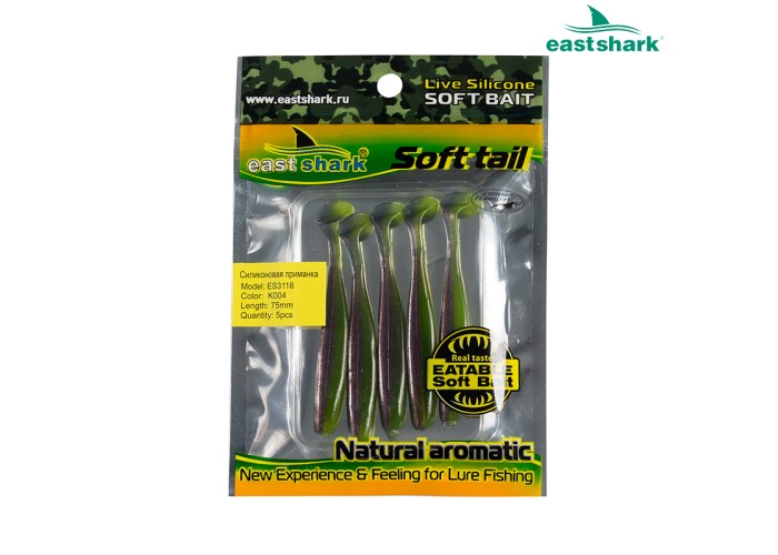 Силиконовая приманка ES3118 75 мм (5 шт/уп) color: K004