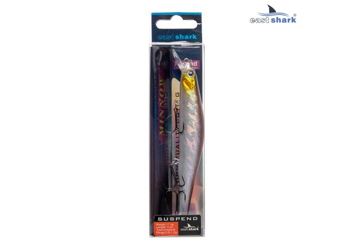 Воблер EastShark Familiar 11см. 17.5г. 0.8-1.2m Suspend col.#002