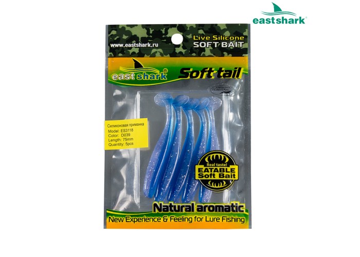 Силиконовая приманка ES3118 75 мм (5 шт/уп) color: D039