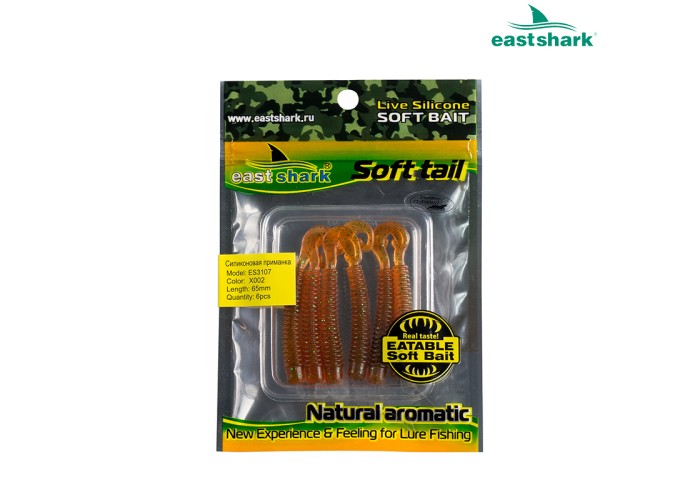 Силиконовая приманка ES3107 65 мм (6 шт/уп) color: X002