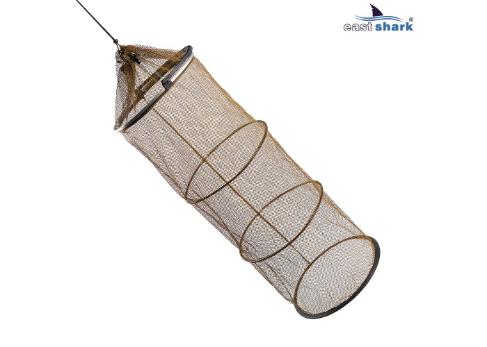 Садок круглый с ручкой прорезиненный d30 1м