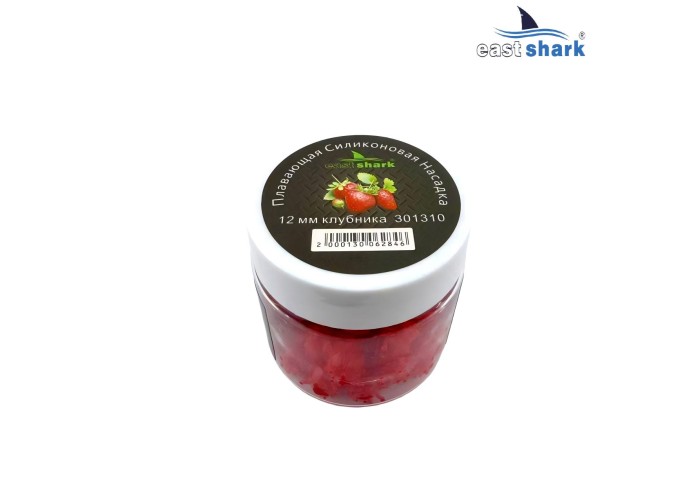 Плавающая силиконовая насадка 12 мм клубника (уп./10 шт)