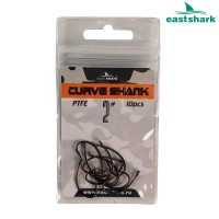 Крючки тефлон EastShark CURVE SHANK №2 (уп.10шт.) Крючки тефлон EastShark CURVE SHANK №2 (уп.10шт.)
