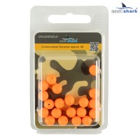 Силиконовая бусина оранжевая d 8 ES20160802 Силиконовая бусина оранжевая d 8 ES20160802