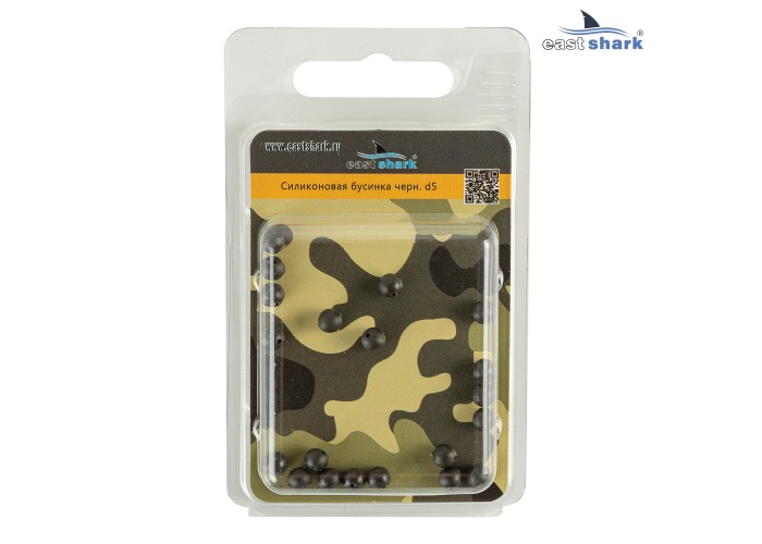 Силиконовая бусина черная d5 ES201606 Силиконовая бусина черная d5 ES201606