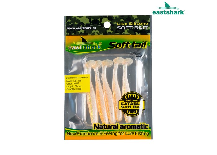 Силиконовая приманка ES3118 75 мм (5 шт/уп) color: K041