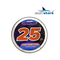 Поводковый материал карповый в оплетке 20 м 25 LBS светлый