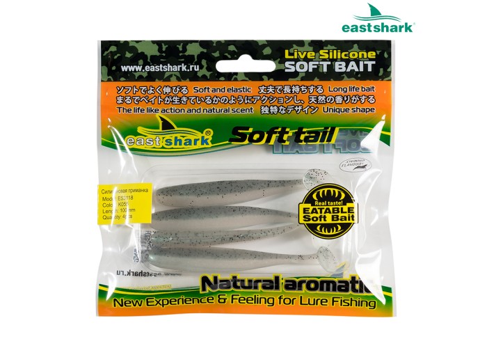 Силиконовая приманка ES3118 100 мм (4 шт/уп) color: K055