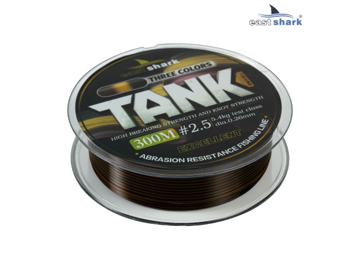 Леска 300м EastShark TANK three colors 0,40 мм