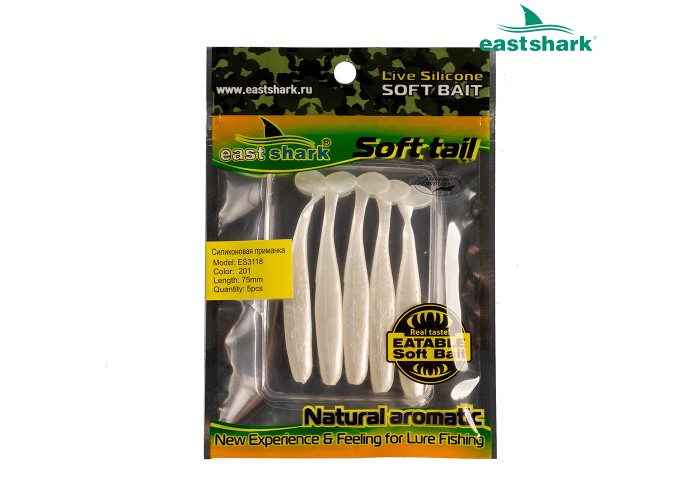 Силиконовая приманка ES3118 75 мм (5 шт/уп) color: 201