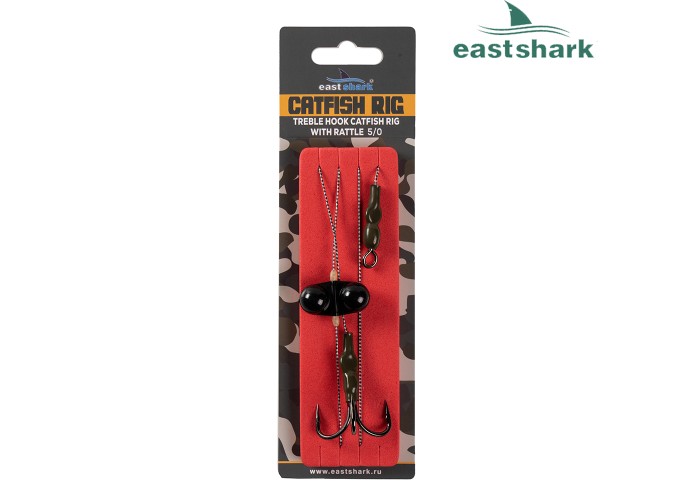 Оснастка на сома #04 с тройником 5/0 80 см