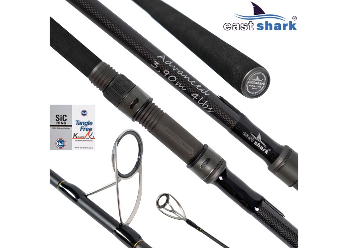 Удилище карповое карп 2-х част. EastShark Advanced 4,0 lb 3.95 м